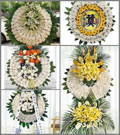 山西晋中灵石县马和乡许家坡底村花圈速递